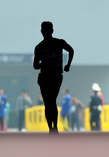 在比赛中取得胜利